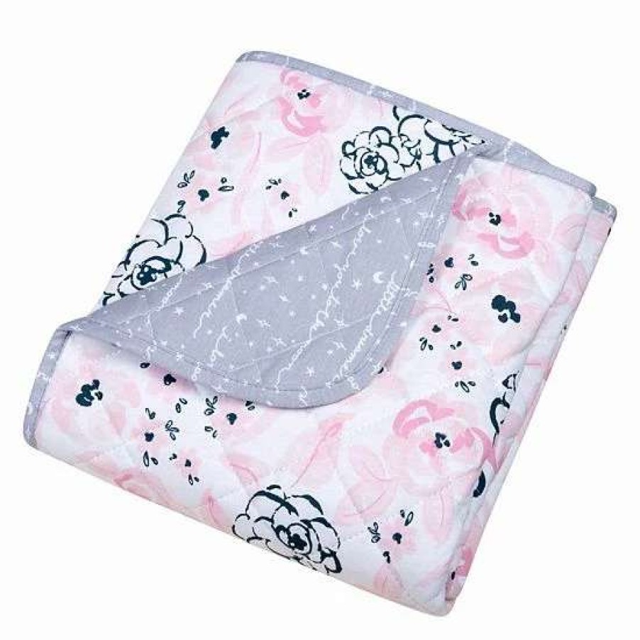 Baby Gear * | Trend Lab Watercolor Floral Reversible Crib Quilt