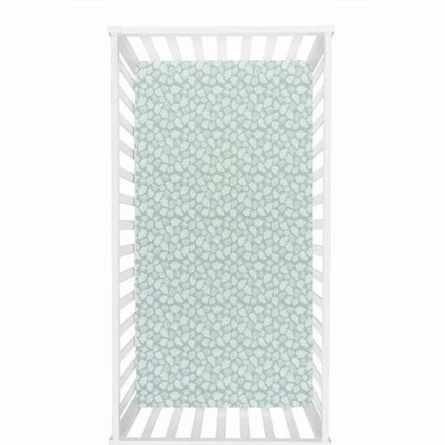 Baby Gear * | Trend Lab Tanzania Tropical Leaf Flannel Fitted Crib Sheet