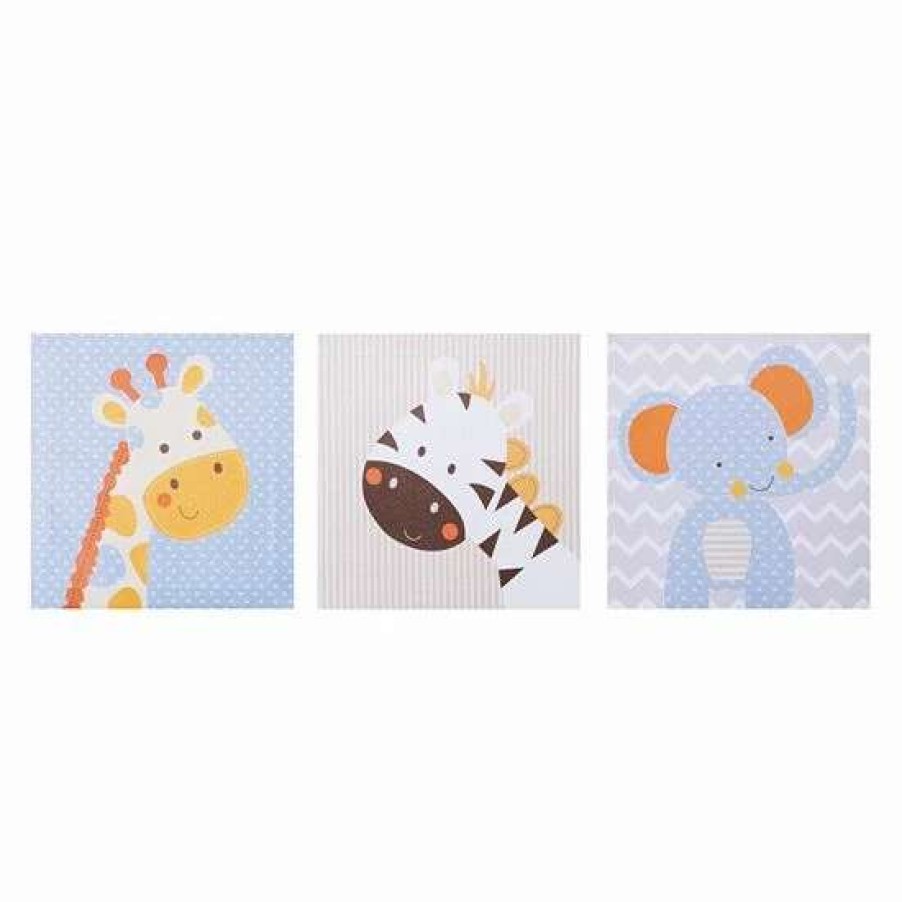 Home Decor * | Trend Lab Jungle Fun Wall Art 3-Piece Set