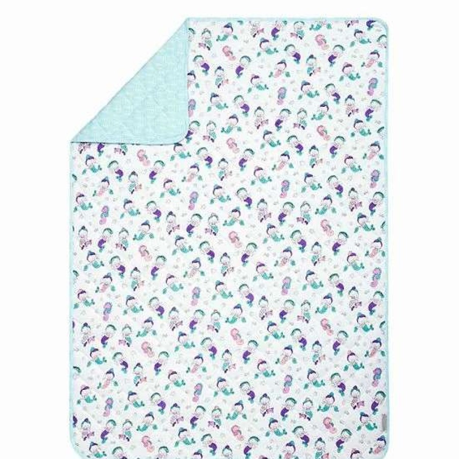 Baby Gear * | Trend Lab Mermaids Reversible Crib Quilt