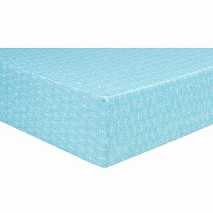 Baby Gear * | Trend Lab Leaves Jersey Fitted Crib Sheet