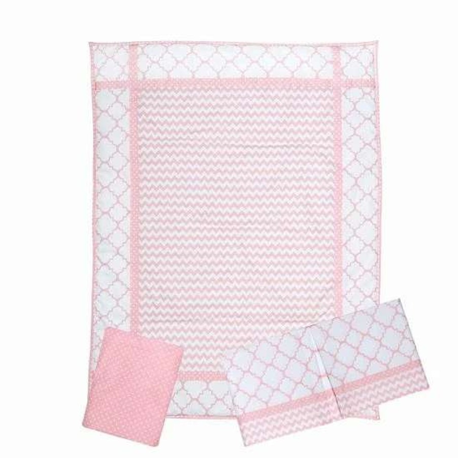 Baby Gear * | Trend Lab Pink Sky 3-Pc. Crib Bedding Set