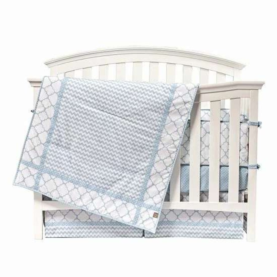 Baby Gear * | Trend Lab Blue Sky 3-Pc. Crib Bedding Set