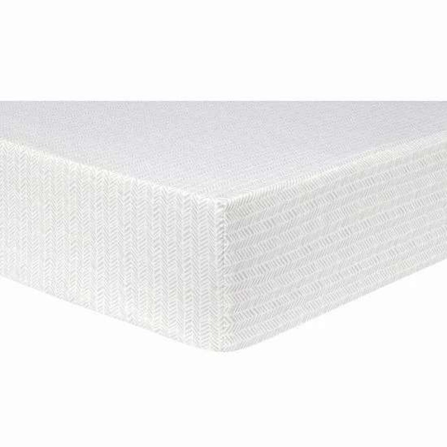 Baby Gear * | Trend Lab Herringbone Deluxe Flannel Fitted Crib Sheet