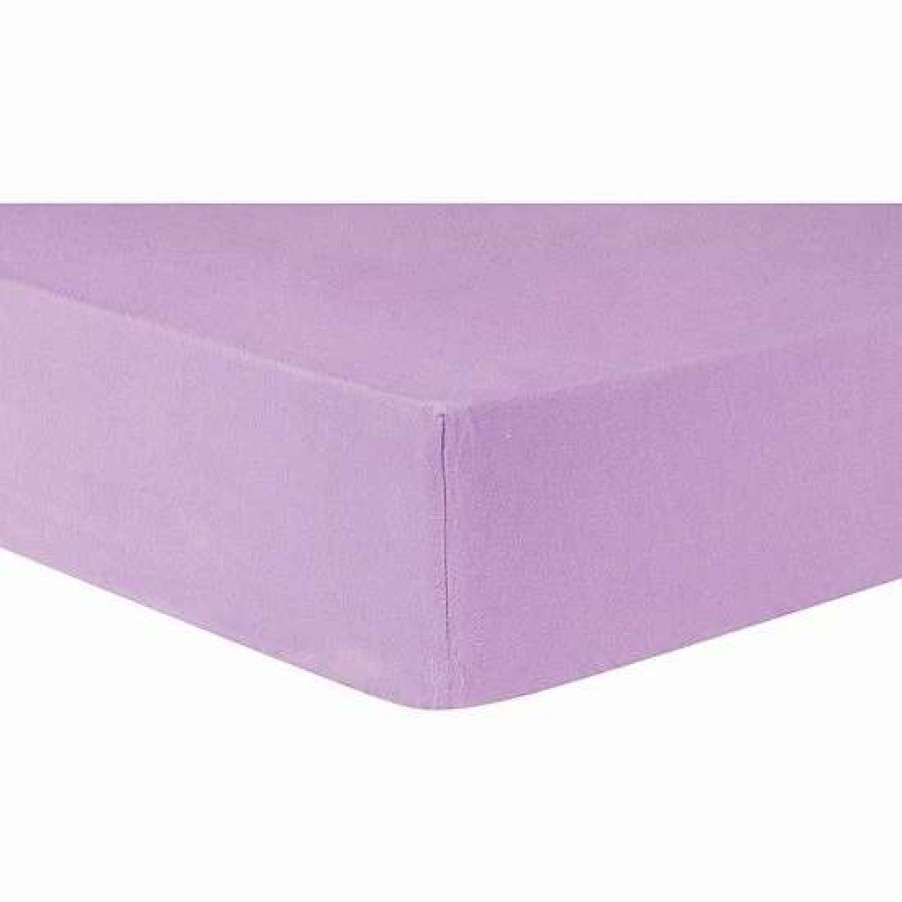 Baby Gear * | Trend Lab Lilac Deluxe Flannel Fitted Crib Sheet